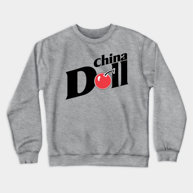 China Doll Crewneck Sweatshirt by Troffman Designs